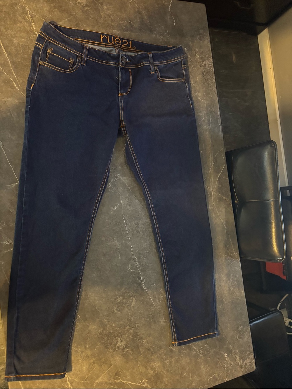 rue21 Women's Navy Skinny Stretch Jeans